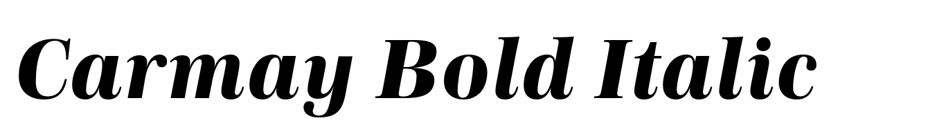 Carmay Bold Italic
